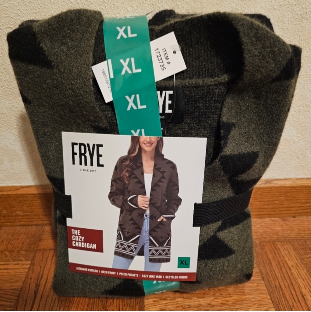 Frye Ladies' Patterned Cardigan Sweater,  nwt